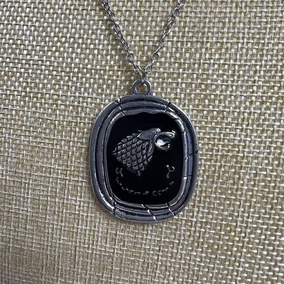 Noble Collection – Pendentif Stark – Game Of Thrones – Charme En Métal Avec Cordon En Cuir